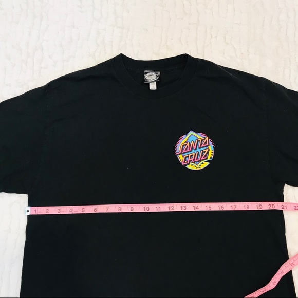 [Santa Cruz Slateboards] Rainbow Black Tee - Picture 6 of 8